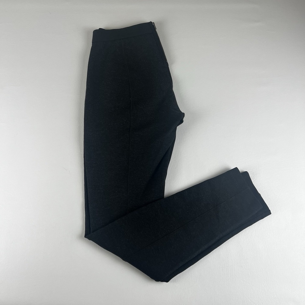 J.Crew Pixie Pants Charcoal Gray Heathered Rear Zip Skinny Trousers 6R 31090